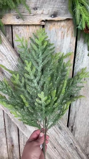 21" Norfolk Iced Pine Spray, Real Touch Norfold Pine, Artificial Pine Spray, Christmas Greenery, Pine Spray, Artificial Greenery, 84361 - Etsy