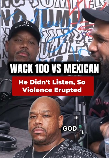 Wack 100 fron No Jumper gets violent against Mexican Podcaster #adam22 #california #foocommunity