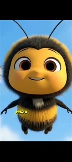 Cute Happy Bee Song 🐝 | Nursery Rhymes for Kids #shorts #nurseryrhymes #kids