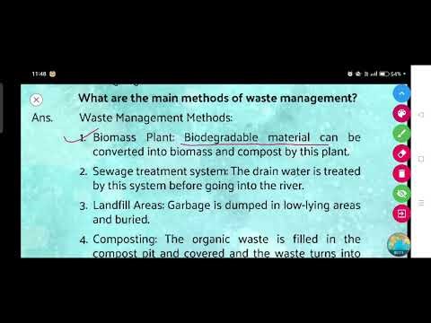 What are the main methods of waste management?