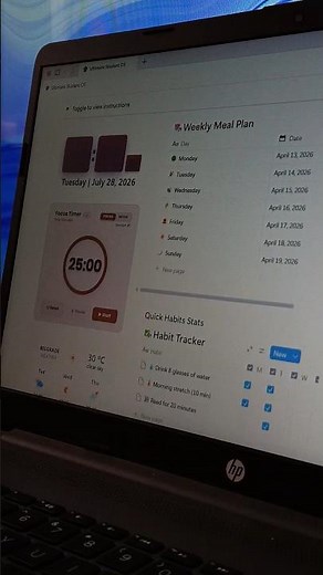 notion productivity planner #notion #notiontok #productivity #students #studentlife