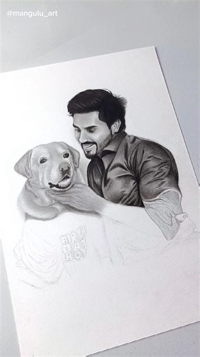 Anant rastogi leo 💞 tu mera bhai song #shorts #art ‪@AnantRastogi‬ #drawing #dogshorts #leo #song