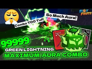 Green Lightning Gives INSANE Aura in Pvp | Blox Fruits