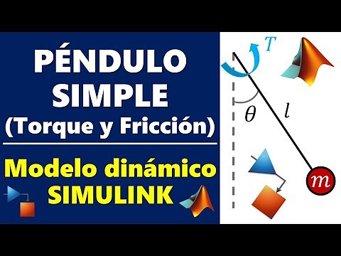 Modelo Dinámico del Péndulo Simple con Torque Externo y Fricción [Simulink]