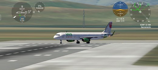 Viva Aerobus A321 taxiing to the runway and taking off #aeroflyfsglobal