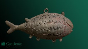Brass Fish (CUDAP_15_12) - 3D model by Vermont State Univ. Digital Archaeology Project (@VTSU3D)