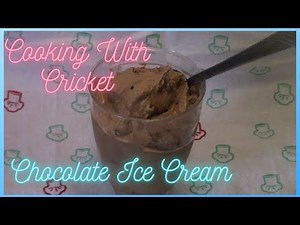 Homemade Chocolate Ice Cream (Ice Cream Machine)
