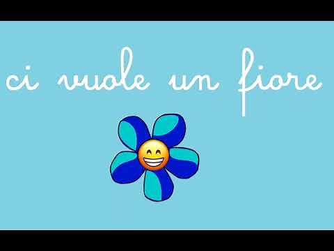 CI VUOLE UN FIORE - di Sergio Endrigo - cantata da Rossana Ruffini - canzone per bambini