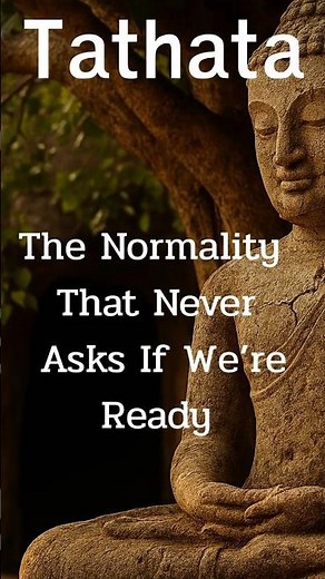 Tathata: The Normality That Never Asks If We’re Ready.#dhamma with ben