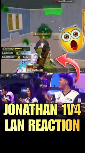 Jonathan 1v4 Lan 💀🔥 #jonathangaming #godlike #soul #bgmi #goblin #scout