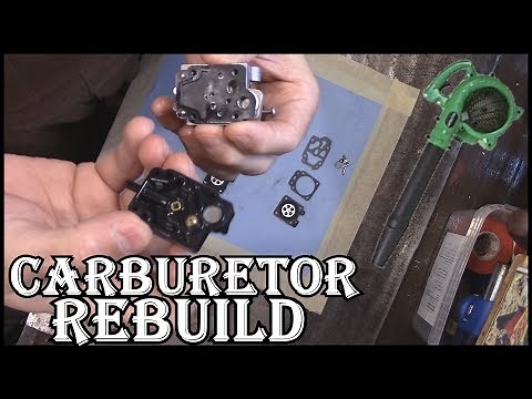 How To Rebuild A Hitachi Leaf Blower Carburetor - Hard To Start