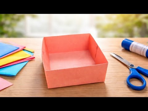 Easy Paper Box Tutorial | DIY Paper Craft for Beginners