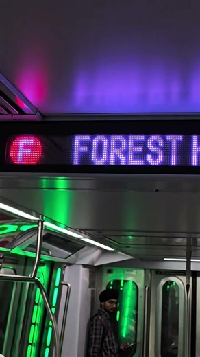 R211 F train Interior Signage and Announcements