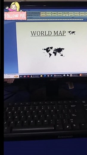 Draw a World Map in MS Word Using Just a Keyboard Shortcut–You Won’t Believe How Easy It Is#worldmap