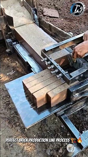 Amazing Brick Making Machine Process 🧱⚙️ #BrickMaking #Construction #Satisfying