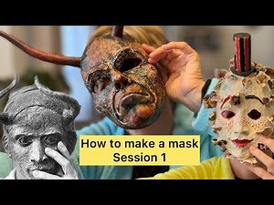 How to make a paper maché mask Part 1
