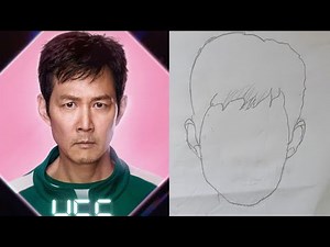 How to draw GI-HUN Player 456 from squid game | Drawing Tutorial ( step by step)