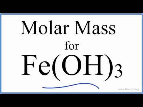 Molar Mass / Molecular Weight of Fe(OH)3: Iron (III) hydroxide