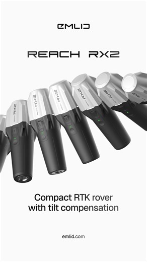 Emlid on Instagram: "Ready to scale your field workflows? Meet the Reach RX2—an all-band RTK rover, designed to make high-precision data collection fast and easy for everyone on your team. ⚫ Precise, even tilted Maintain centimeter accuracy at high tilt angles. Easily measure near walls, slopes, or tight spaces without waiting for the pole leveling. ⚫ Ready out of the box Simple by design, the Reach RX2 is built for fast fieldwork. Any team member can start collecting accurate data immediately. 
