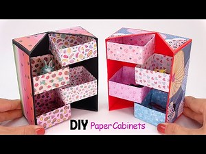 How to make Easy Origami Paper Closet - DIY Origami Paper Craft