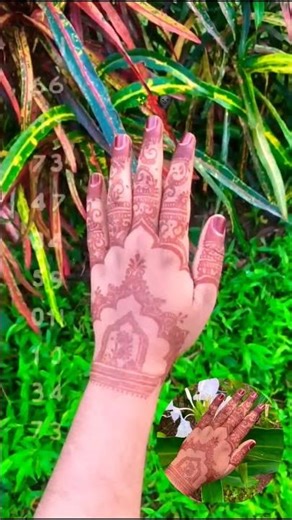 Mehendi design for hand ✨🌝 #henna_by_shiff#