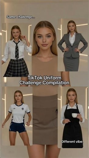 TikTok Uniform Challenge Compilation #UniformChallenge #OutfitSwitch #TikTokTrend #FYP #TikTokViral