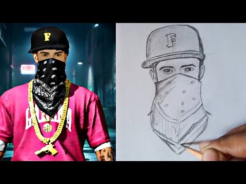 FREE FIRE DRAWING || HIP HOP BUNDLE DRAWING EASY || FREE FIRE MAX BUNDLE | DRAWING EASY FREE FIRE