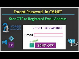 Create Forgot Password System in C#.NET using SQL Server Database?