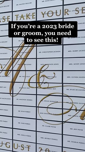 Unique Photo Seating Chart Wedding Idea