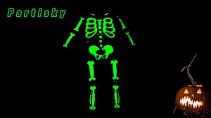 Watch Halloween Skeleton Glow-in-The Dark Costume for kids on Amazon Live