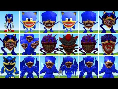 EVOLUTION OF NEW ALL SHIN SONIC TAPES EPIC BATTLE in Garry's Mod