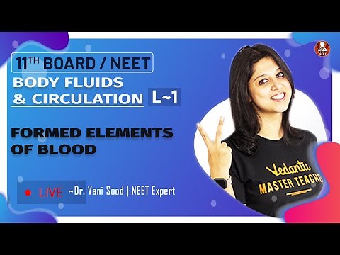 Body Fluids & Circulation L-1 | Formed Elements of Blood | Class 11 | Vedantu BioTonic for NEET