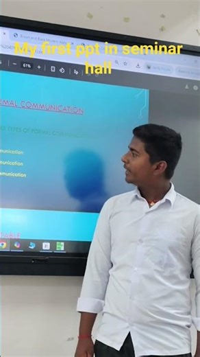 My first ppt in seminar hall