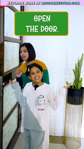 English Sentences to 🗣️ Speak at Home, Learn with Adi, Kids English Adi Connection #shorts