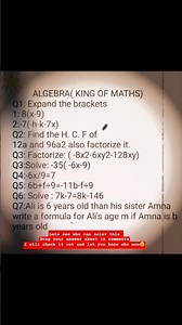 ks3 Algebra worksheet#ks3#ks2maths #gcse #mathsworksheet #maths #challenge