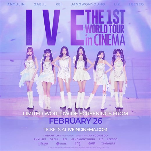 4.5K views · 54 reactions | The ultimate concert experience for all Filo-DIVEs is finally hitting the big screen! Sing, dance, and shine with "IVE THE 1ST WORLD TOUR in CINEMA," starting February 26 at SM Cinema! ✨ BUY YOUR TICKETS NOW! : https://bit.ly/IVEWorldTourAtSMCinema : SM Cinema ticket booths #IVE_WORLD_TOUR_IN_CINEMA #IVE #IVEWorldTourAtSMCinema #SMCinema | SM Cinema | Facebook