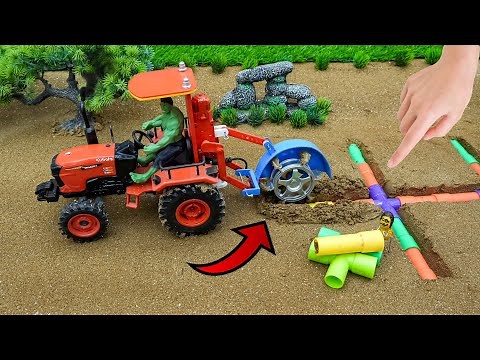 Diy tractor mini borewell drilling machine science project |submersible water | @topminigear