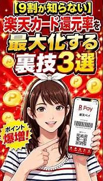 【9割が知らない】楽天カードの還元率を最大化する裏技3選