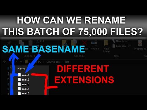 Batch Rename A Folder Full Of Files With Duplicate Filenames and Different Extensions?