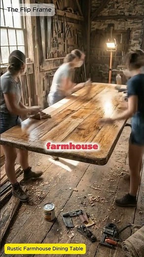 DIY Rustic Farmhouse Table Makeover | Before & After Transformation #shorts