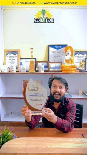 Our heartfelt thanks to our customers, viewers, and well-wishers. Your confidence in our work is the foundation behind every milestone we achieve. With your continued support, Evergreen Solar India has been honored with multiple prestigious industry recognitions, reinforcing our position as a trusted EPC partner for residential, commercial, and solar irrigation projects. 🏆 Our Key Recognitions • Best EPC Solar Company – Residential & Commercial (2025) by SolarQuarter • Solar Irrigation Pump Com