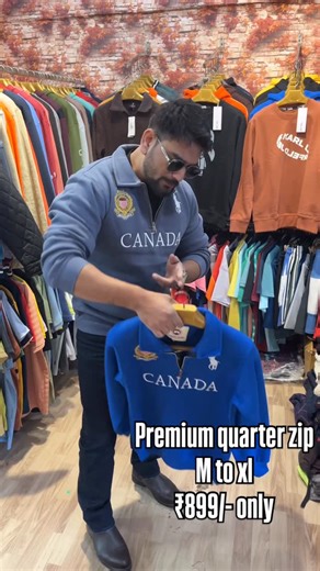 Clothing by RV on Instagram: "Premium quarte zip sweatshirt update … Size m to xl ….."