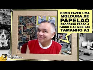 How to make a cardboard picture frame - step-by-step process