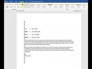 Module 4 - Memo Formatting