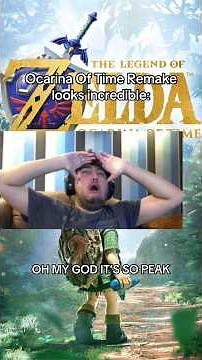 Ocarina Of Time Remake looks incredible 🔥 #ocarinaoftime #zelda #nintendo #skit