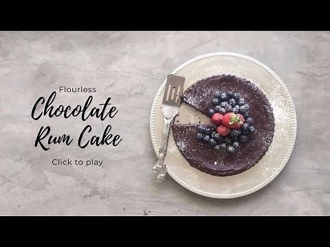 Flourless Chocolate Rum Cake