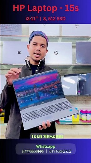 🔰Hp Laptop 15-dw3xxx | Intel Core i3-1115G4 (11th Generation) | 8GB DDR4 RAM | 256GB NVME SSD