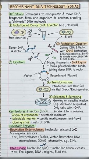 The Blueprint of Modern Biotechnology: Recombinant DNA (rDNA) Technology ‪@NEXTGENShikshaAcademy‬