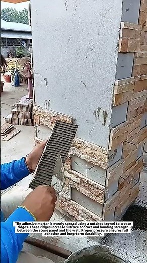 Perfect Stone Wall Installation Technique | Decorative Exterior Cladding