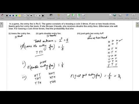LAST MINUTE REVISION| IMPORTANT SUMS OF PROBABILITY NCERT EXEMPLER CLASS 10 MATHS